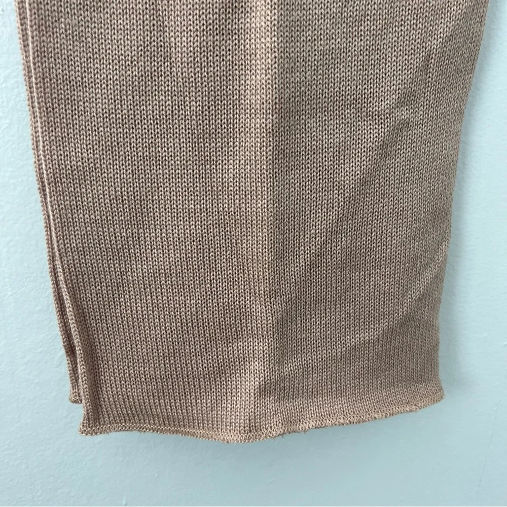 100% Wool Tan Beige Scarf